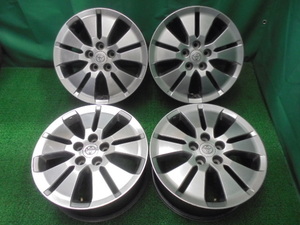 e85◆トヨタ 純正 アルミホイール 17×7J◆アルファード・ヴェルファイア 17×7JJ +45 5H PCD114.3 中古アルミ4本セット