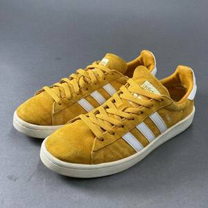 ♪9f6 adidas アディダス CAMPUS SUEDE ピッグスキンヌバック スニーカー サイズ26.5cm マスタード メンズ BZ0088 シューズ レザー