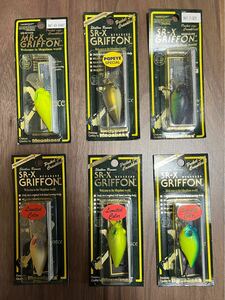 megabass　メガバス　ルアー　1円スタート　クランクベイト　6個セット　SR-X MR-X GRIFFON SP-C ポパイ限定　旧パッケージ グリフォン