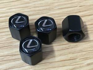 レクサス エアバルブキャップ ブラック LEXUS LS LX GS NX CT f エア バルブキャップ ホイルキャップ レクサス LC RCF RC LFA