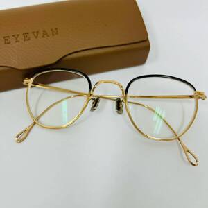 eyevan アイヴァン メガネ フレーム 549 C.9007 46□24 -145 度あり ケース付き