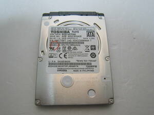 TOSHIBA HDD 500GB 2.5インチ 動作確認済, 健康状態正常 No8