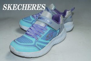 ◆DSC6911◆驚愕の完全売り切り！他でも出品中！早い者勝ち！スケッチャーズ/SKECHERS/21㎝/ロー/水色/高評価！圧巻の存在感！注目の１足！