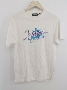 ◇ XLARGE エクストララージ ロゴ 半袖 Tシャツ カットソー サイズS ホワイト マルチ メンズ E