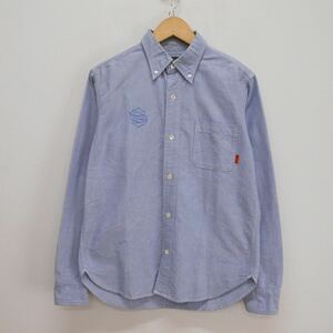 CALEE キャリー L/S OXFORD BD SHIRT ボタンダウン オックスフォードシャツ 長袖 ロゴ 刺繍 M 10117115