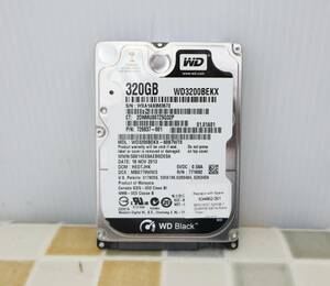 ∠ 320GB｜SATA 2.5インチ 内蔵型 ハードディスク｜Western Digital WD3200BEKX HDD｜ フォーマット済み■O5963