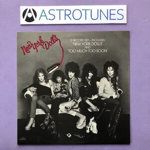 良盤 ニューヨーク・ドールズ New York Dolls 1986年 2枚組LPレコード New York Dolls / Too Much Too 英国盤 2アルバムセット