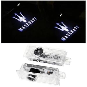 Maserati マセラティ ロゴ プロジェクター カーテシランプ LED 純正交換 ギブリ クアトロポルテ プロジェクタードア ライト Quattroporte