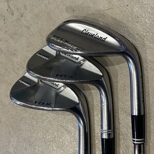 【3本セット】Cleveland RTX FULL-FACE 58° DEEP FORGED 50° 54° クリーブランド ウェッジ Dynamic Gold S200 シャフト 正規 ゴルフ 