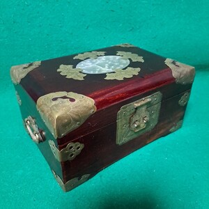 中国工芸品 ジュエリーBOX 小物入れ 20x10x14