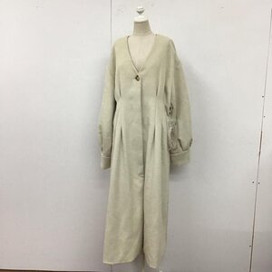 MURUA 2 ムルーア コート コート一般 012260000201 オーバースリーブノーカラーコート Coat アイボリー / アイボリー / 10120272