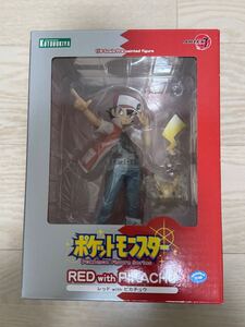 【新品・未開封】コトブキヤショップ購入特典　色紙付き　ARTFXJ　ポケモン　レッドwithピカチュウ　フィギュア