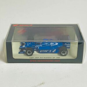 【極美品】spark スパーク 1/43 Ligier JS25 2nd Austrarian GP 1985 #26 リジェ ミニカー モデルカー