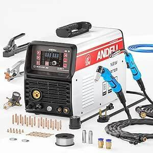 ANDELI 半自動溶接機 100V/200V兼用 160AMP MIG CUT Lift TIG ＆アーク溶接 ガス&ノンガ