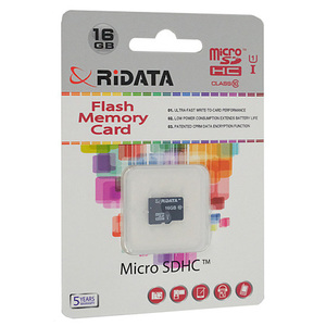 【ゆうパケット対応】RiDATA microSDHCメモリーカード WRI-MSH016GC10U1 16GB [管理:1000025627]