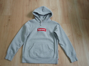 【 正規品、Sサイズ 】supreme Box Logo hooded Sweatshirt / Box logo パーカー / シュプリーム GRAY