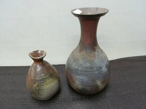 飾って！【徳利 2種類　ラッパ口　花器　備前・S17・酒器】◆盃　鑑賞陶磁器　九谷焼　花瓶　美術工芸　壷　薩摩　掘り出し※円安 買い得