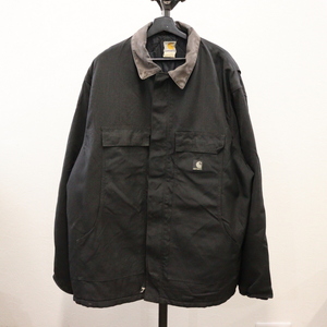 D232 2008年製ビンテージ カーハート Carhartt トラディショナルコート■00s 表記2XLサイズ 黒 BLK ワーク アメカジ ストリート 古着 激安