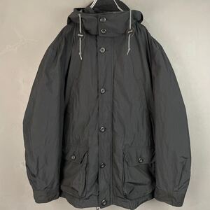 EDDIE BAUER エディーバウアー マウンテンパーカ ジャケット 復刻タグ ライナー付き 内側キルティング ブラック 黒 メンズ XL 大きいサイズ