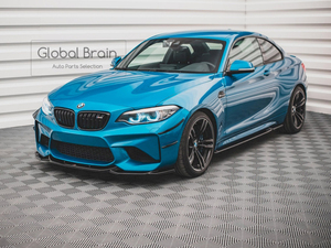 BMW M2 F87 フロント リップ スポイラー V3/フロント スプリッター エプロン バンパー ディフューザー