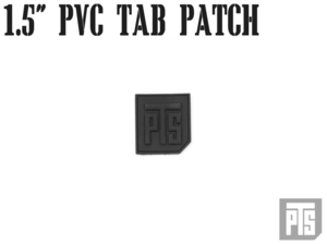 PTS-0048　【正規品】PTS 1.5インチ PVC Tab パッチ BK