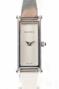 GUCCI グッチ 1500L バングルウォッチ クォーツ レディース 腕時計 シルバーカラー 白文字盤 5944-HA