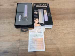 FLAWLESS フローレス 電動シェーバー 乾電池式 顔 中古 保管 現状品 k1379