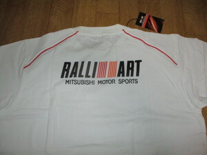 三菱ラリーアート　Tシャツ　デカロゴ　未使用　デッドストック　サイズL　WRC・ランサーエボリューション・ジャケット