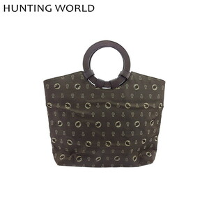 ハンティングワールド ハンドバッグ サークルハンドル HUNTING WORLD 中古