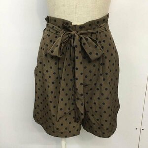 KBF 表記無し ケイビーエフ パンツ ショートパンツ ドット 水玉 Pants Trousers Short Pants Shorts 茶 / ブラウン / 10045301