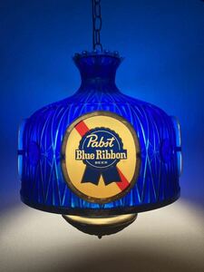 Pabst Blue Ribbon 吊り下げ照明 店舗什器 ライト ランプ テンダーロイン パブスト ブルーリボン ディスプレイ ヴィンテージ アメリカ