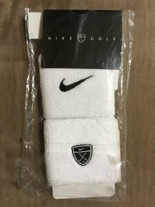 【 送料無料！・今となってはとっても希少な未使用商品！】★NIKEGOLF ナイキゴルフ用◇リストバンド◇日本製/2個セット/約H75×W80mm★