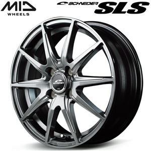 MID SCHNEDER SLS ホイール1本 メタリックグレー 3.5J-12インチ 4穴/PCD100 インセット+42