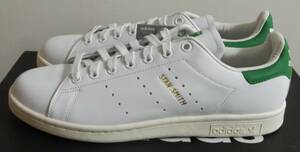 ほぼ新品 スタンスミス 2017年製 JP27.0cm S75074 白×緑 天然皮革 生産終了 adidas stansmith ホワイト×グリーン 本革 定番人気モデル