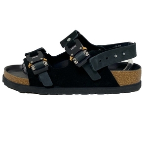 ディオール/クリスチャンディオール DIOR/ChristianDior サンダル 37 - 黒×ダークグレー レディース BIRKENSTOCKコラボ 靴