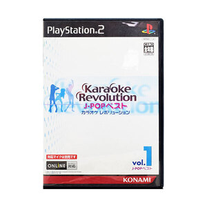 【中古】 PS2 カラオケレボリューション J-POPベスト Vol.1 ケース・説明書付 プレステ2 ソフト