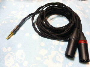 4.4mm5極 (オス) KANN ALPHA iFi Audio M11 Plus ESS → XLR コネクタ 3ピン×2 据え置き機へ ライン入力 ケーブル 300cm MOGAMI 2944 長め