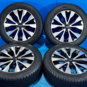 美品 SUBARU スバル レガシィアウトバック純正 BS9 18in 7.0J+55 5H PCD114.3 ノキアン ハッカブルー2 SUV 225/60R18 2020年製 BT5 車検 等