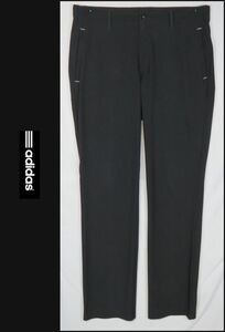 ■■＜美品＞アディダス＜adidas：TaylorMade Golf＞stretch black ゴルフ パンツ＜O＞■■