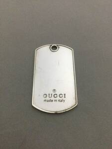 GUCCI　グッチ　ドッグタグ　ネックレストップ　シルバー　アクセサリー　925【B916040】