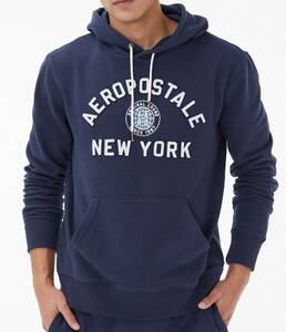 ●送料無料●大きいサイズ Aeropostale プルオーバーパーカー(NY Arch/カデットネイビー)【USサイズ/3XL】