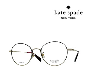 【Kate spade】 ケイトスペード　メガネフレーム　KENNEDI/F　807　ブラック・ライトゴールド　国内正規品