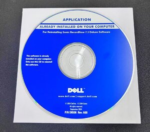 2YXS2454★現状品★DELL Application for Sonic Record Now 7.3 Deluxe Software