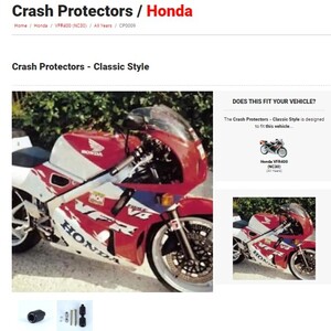 新品★R&G Classic クラッシュプロテクター エンジンガード VFR400R NC30 HONDA ホンダ CP0009WH