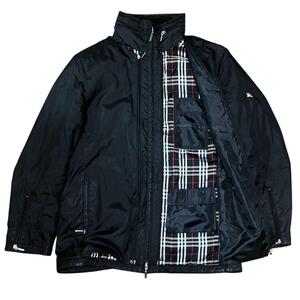 BURBERRY BLACK LABEL 中綿ジャケット ギミックジャケット バーバリーブラックレーベル　チェック