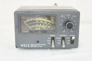 ⑥ WELZ SP-122 1.6-60MHz SWR POWER METER パワーメーター 5906076011