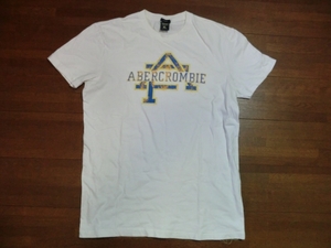 ◆ Abercrombie & Fitch アバクロンビー＆フィッチェ XL 半袖Tシャツ 白 A＆F プリント