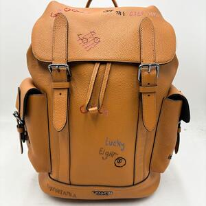 【激レア】コーチ COACH リュック バックパック ハドソン ステッチ　茶色