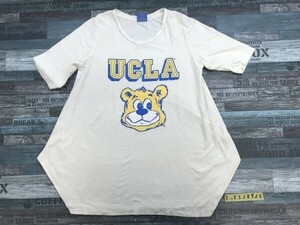 UCLA レディース カリフォルニア大学 くまプリント 半袖Tシャツ F 白