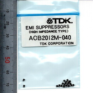 電子部品 TDK EMC/EMI対策部品 ACB2012M-040 20個 40Ω(100MHz) 0.3Ω 500mA 2012サイズ チップインダクタ SMD ノイズ対策